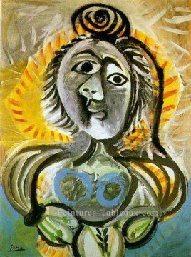 Femme au fauteuil 1970 Cubisme Peinture à l'huile